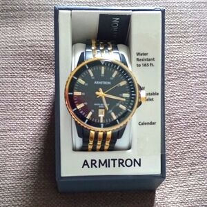 Armitron Men's Date Function Two-Tone Bracelet Watch, 20/5414